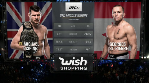 UFC 217 迈克尔·比斯平 VS GSP-乔治·圣-皮埃尔