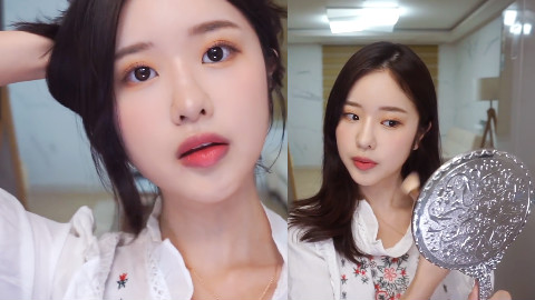 出门约会吧!Kkyuu小姐姐教你超简单的清透少女感甜蜜美妆!#1