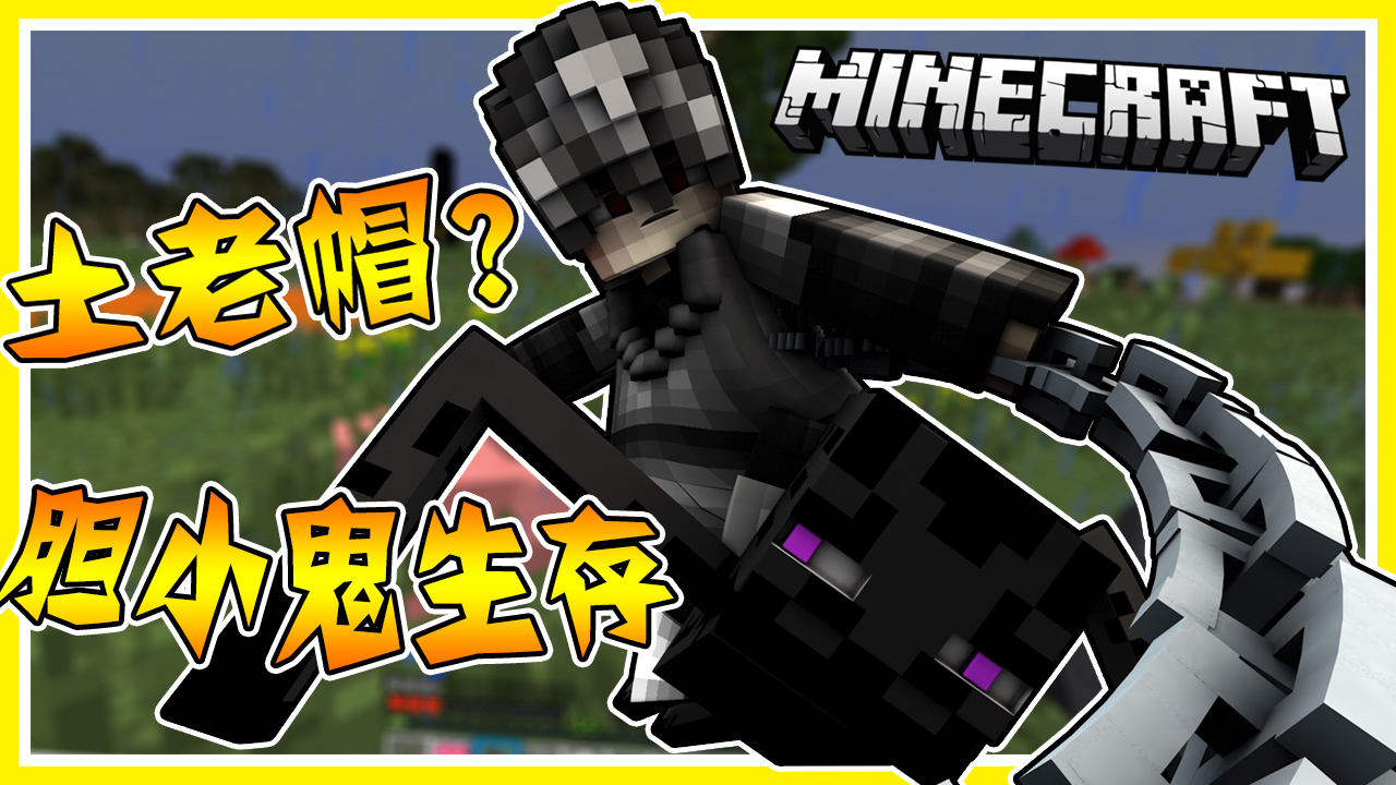 不要脸的作弊生存! 胆小鬼UP主出动! 输出全靠队友! 土包子审美! 我的世界MC