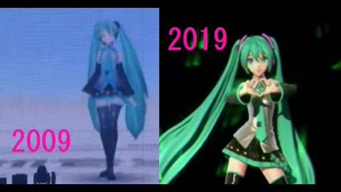 初音未来 2009-2019年现场演唱会的变化