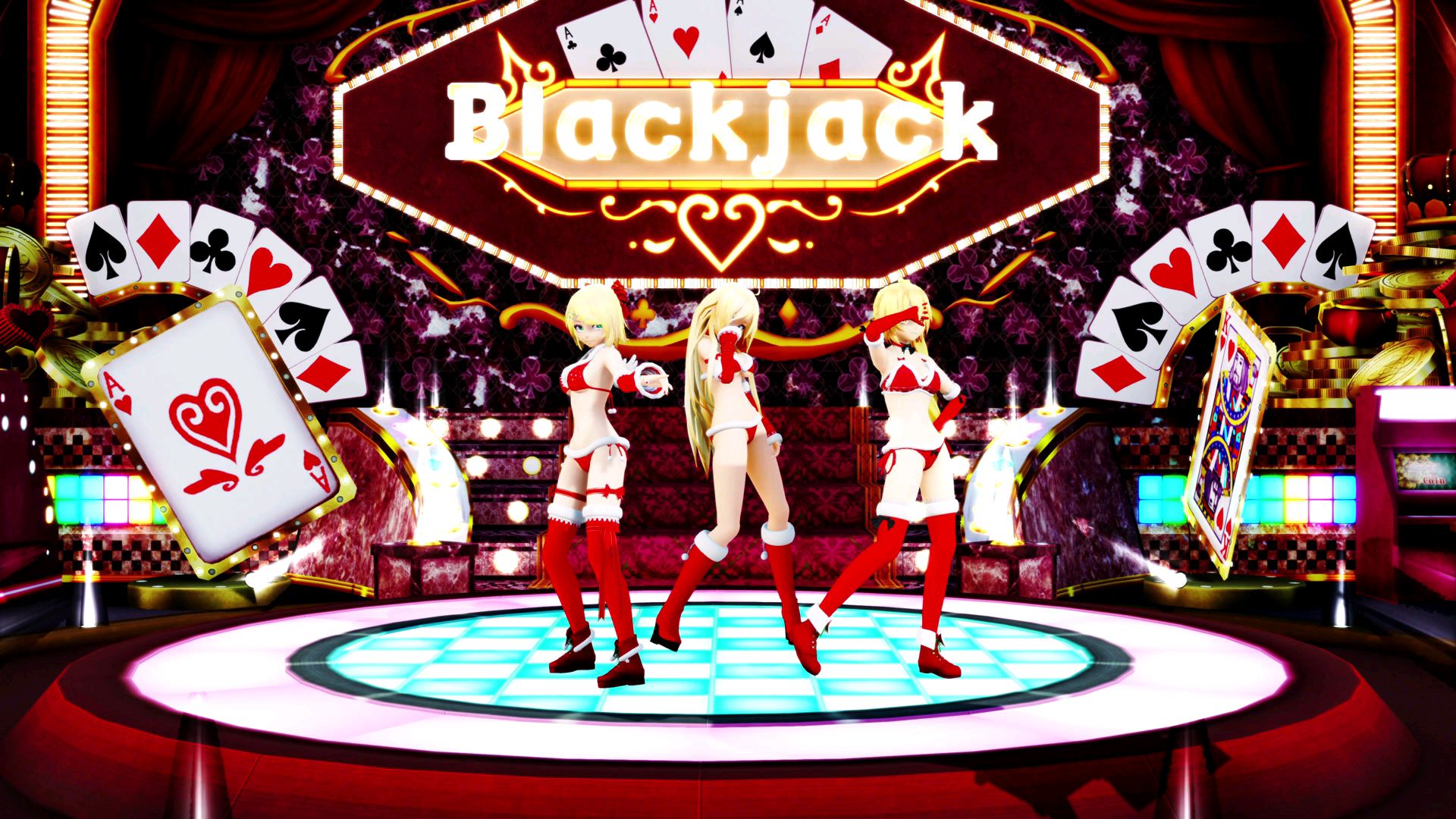 【MMD】『 Masked bitcH』 ネル×リン×リリィちゃんが踊りました