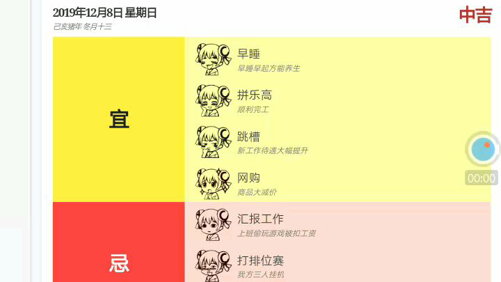 我的AC运势网页端2019.12.08