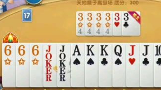 开局先霸气的扔掉333333!然后再王炸!两位玩家都懵了!