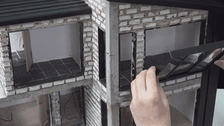【微型建造】纯手工建造大落地窗双层别墅