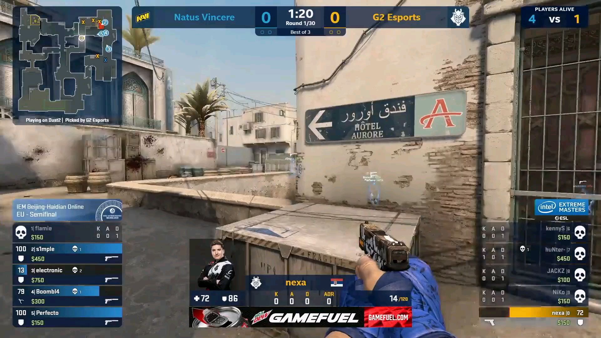 NaVi VS G2 IEM 线上北京站(战) CS GO