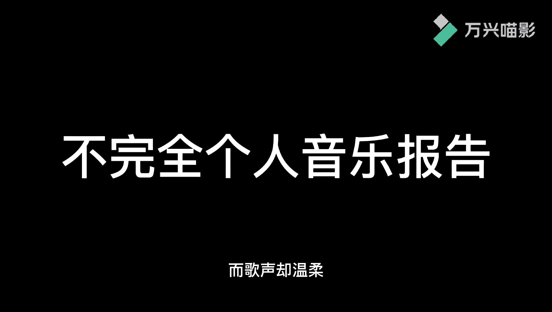 不完全个人音乐报告