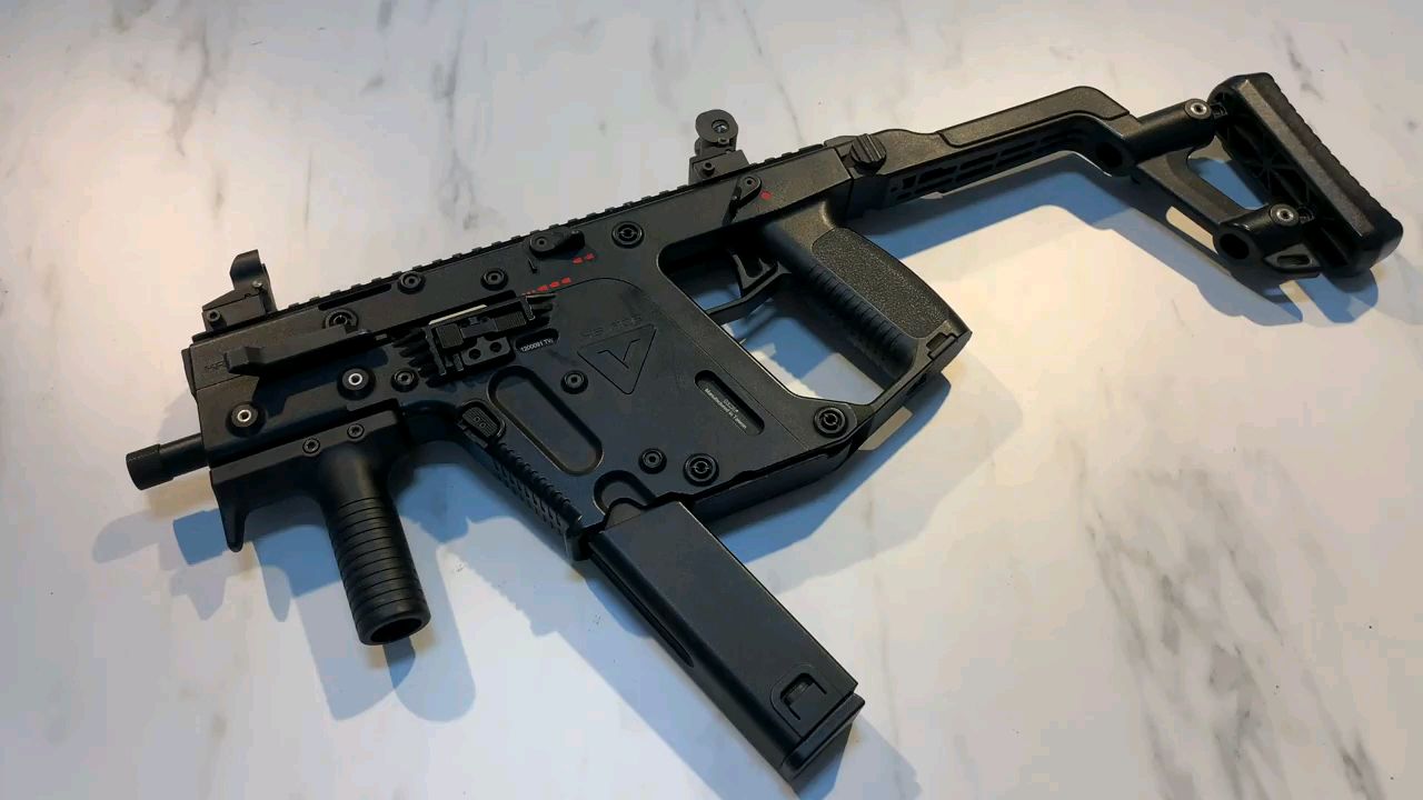 绝版开箱 真刻 KWA KRISS VECTOR 短剑 GBB