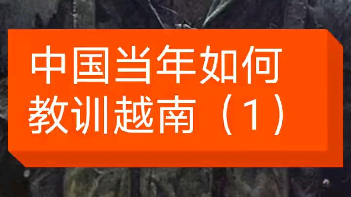 共和国战史——对越自卫反击战1
