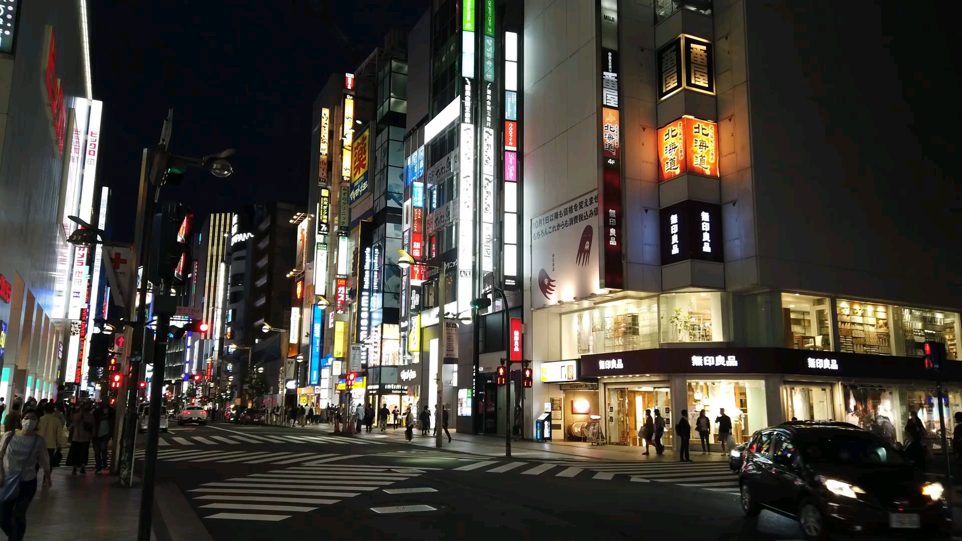 4k雲遊日本澀谷的夜晚