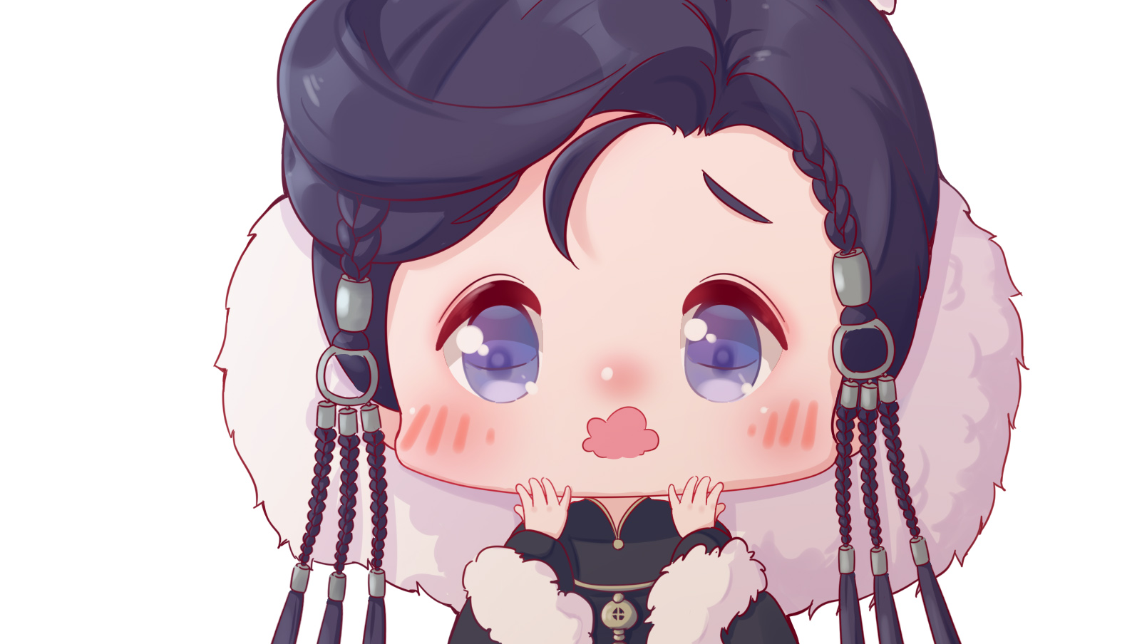 【超a新生计划】【画师修炼】金光苍越孤鸣q版全过程