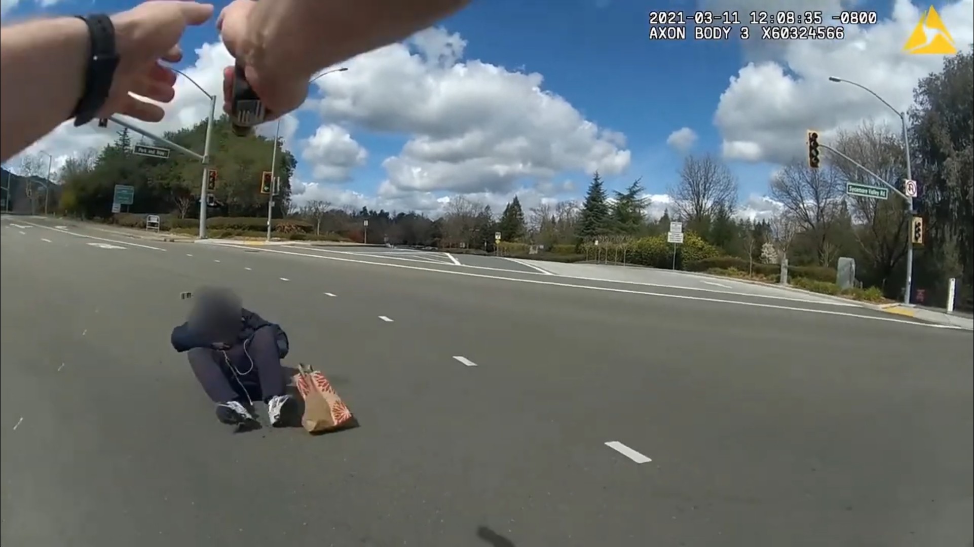 【执法记录】哥布林拔刀耍狠被警察一枪打直
