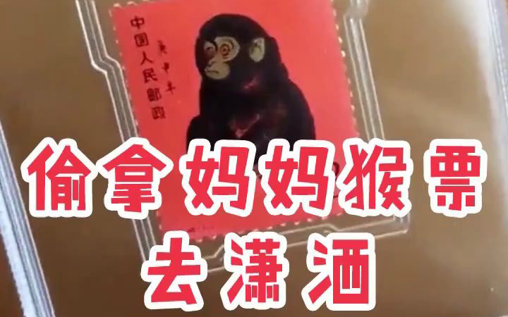 偷拿妈妈的邮票去潇洒???