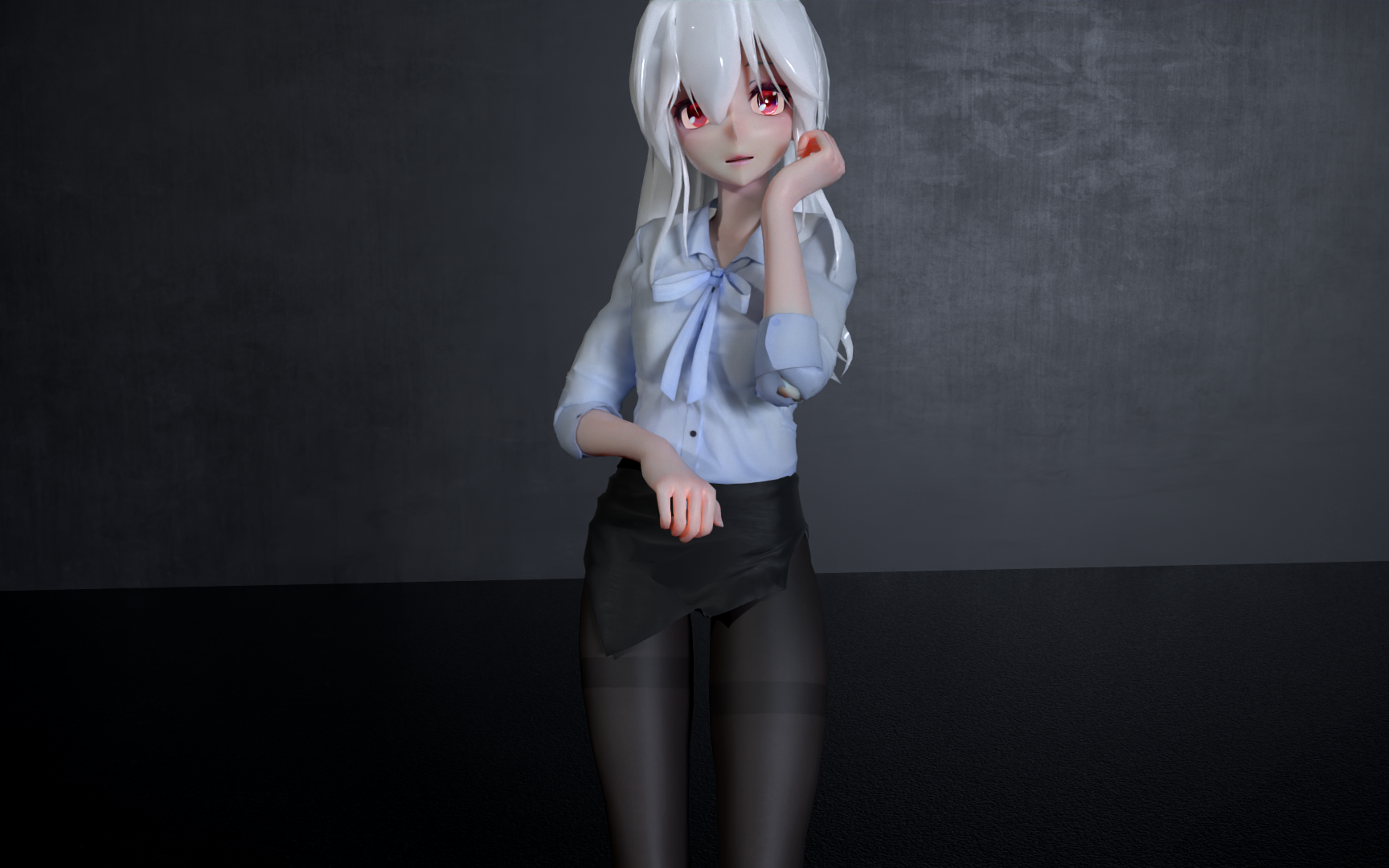 哥哥~ 哥哥~你女朋友知道你看我吗? 【MMD|秘书|弱音】