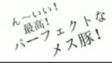 ん~いい!最高!パーフェクトなメス豚!