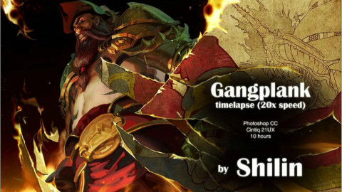 【犒劳眼睛系列】板绘 海洋之灾Gangplank ≖‿≖✧