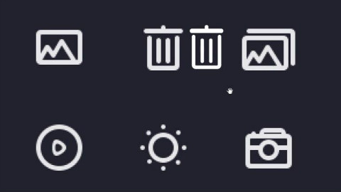 UI设计入门课—AI绘制基础ICON 垃圾桶与太阳