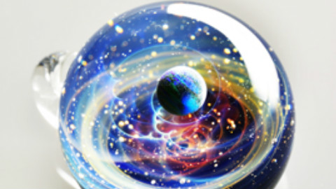 日本手工艺人 户水贤志 宇宙玻璃 吊坠制作过程解密