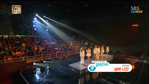 131229 SBS歌谣大战 T-ara《Number No.9》