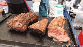 【街头小吃】烤牛肉馅饼 等~