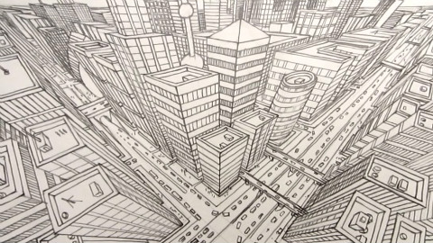 手绘街景3