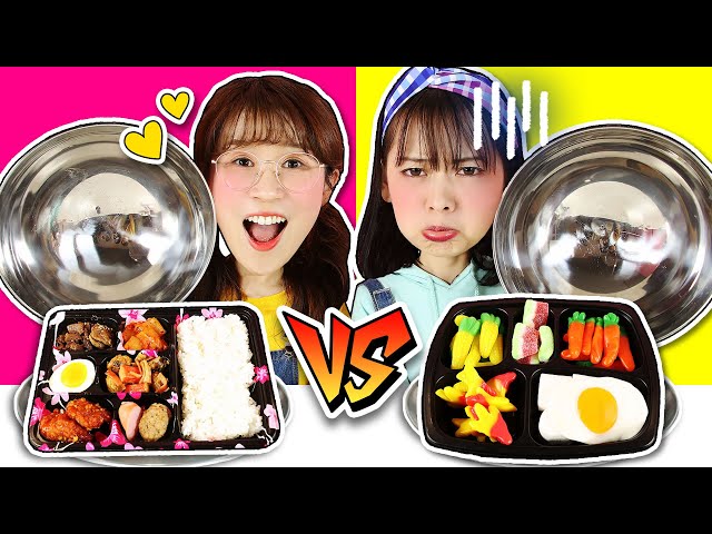 真假食物大對決之到底是真的食物呢還是啫喱糖呢 real food or the jelly candies 小伶玩具 | xiaoling toy