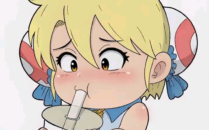 【见习画师】【AI视频】使劲喝奶茶的AC娘...