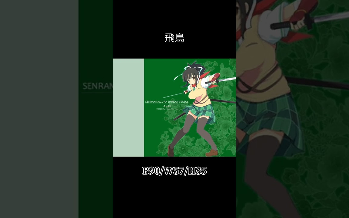 飛鳥 #女忍者 #閃亂神樂 #女主角