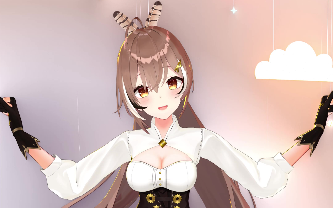 Hololive Nanashi Mumei 叉子摇