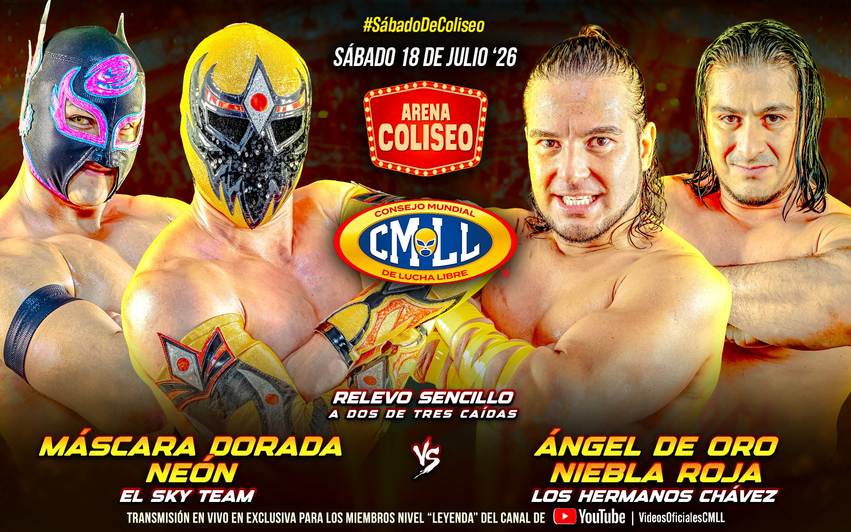 CMLL Sabados De Coliseo 2026.07.18