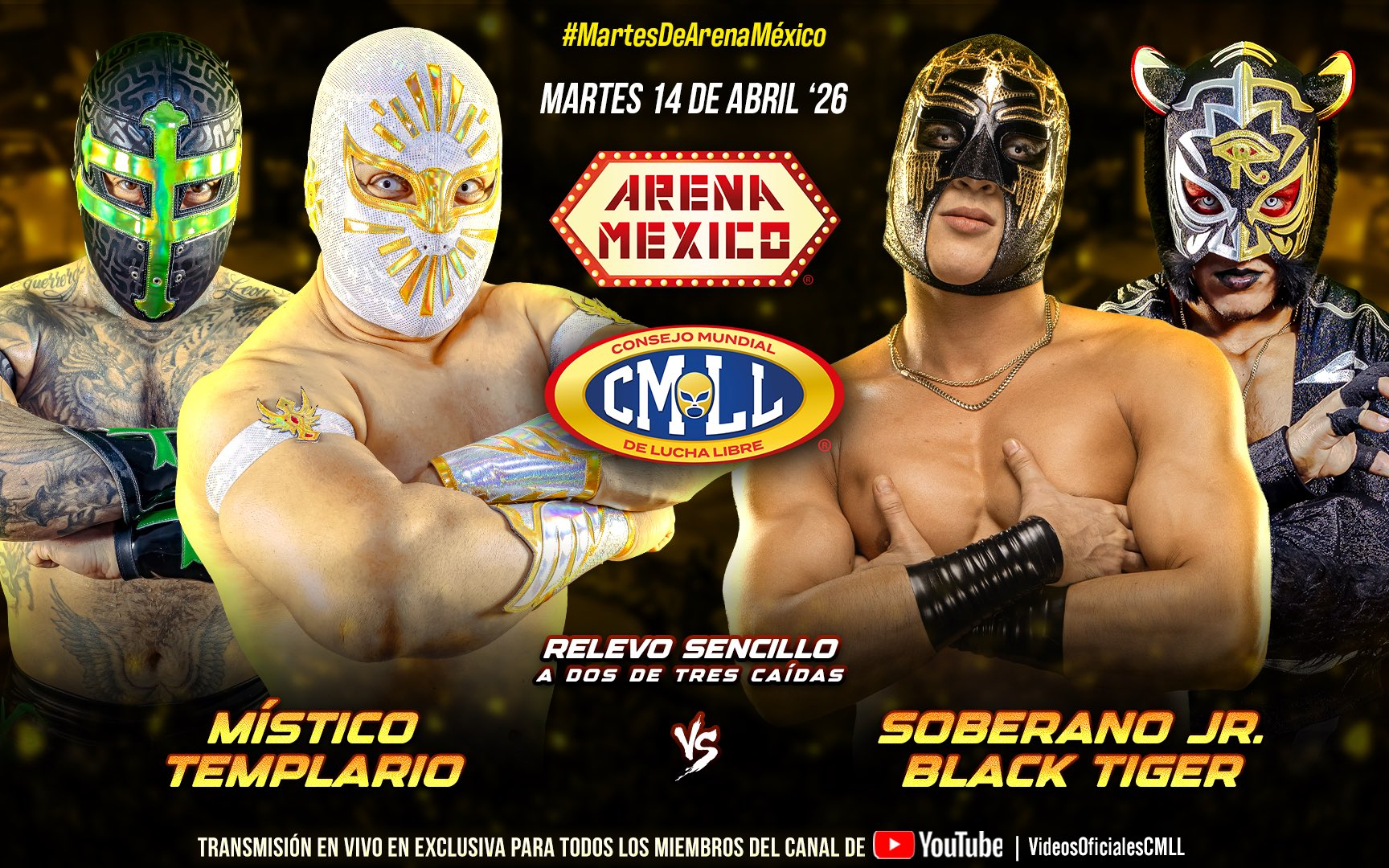 CMLL Martes Populares 2026.04.14