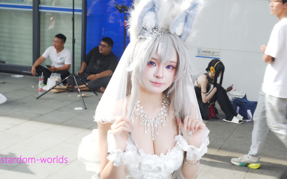 碧蓝航线 信浓婚纱 cos 猫禾子 萤火虫漫展38th