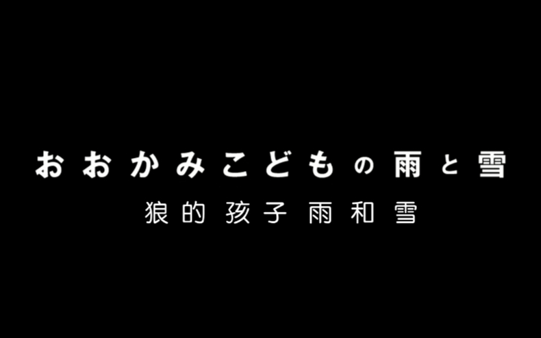 【2012】狼的孩子雨和雪（上）