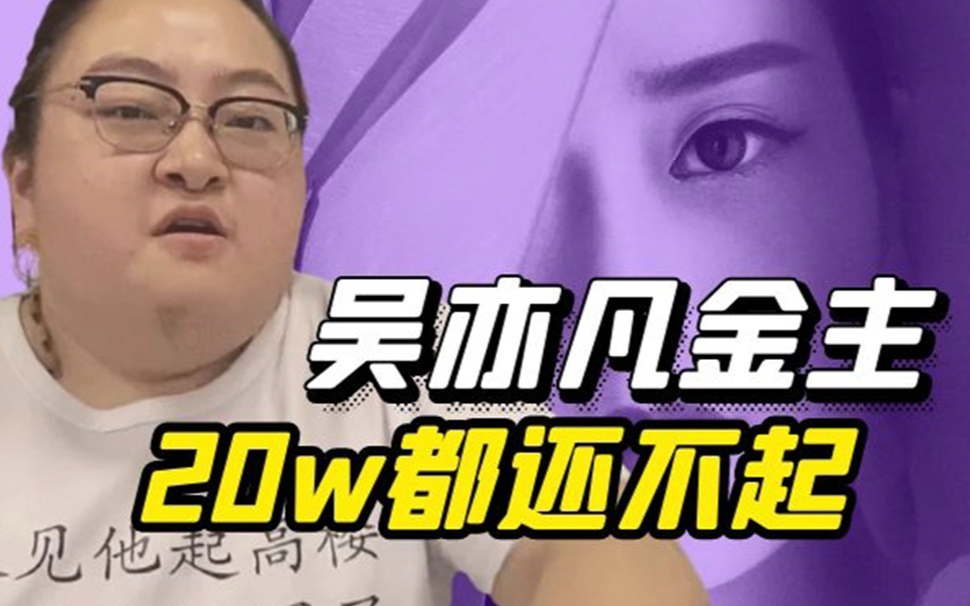 保吴亦凡的金主,20w都还不起,女儿卖了1.6亿的房