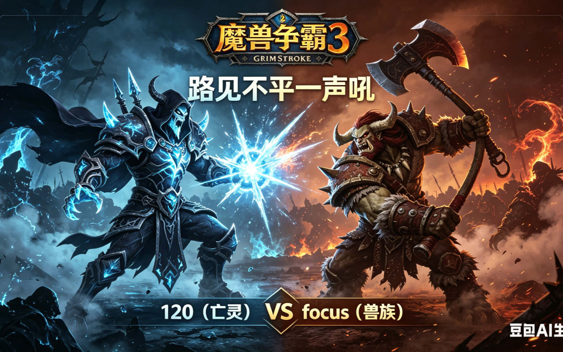 路见不平一声吼 魔兽争霸xiaoy解说120 focus
