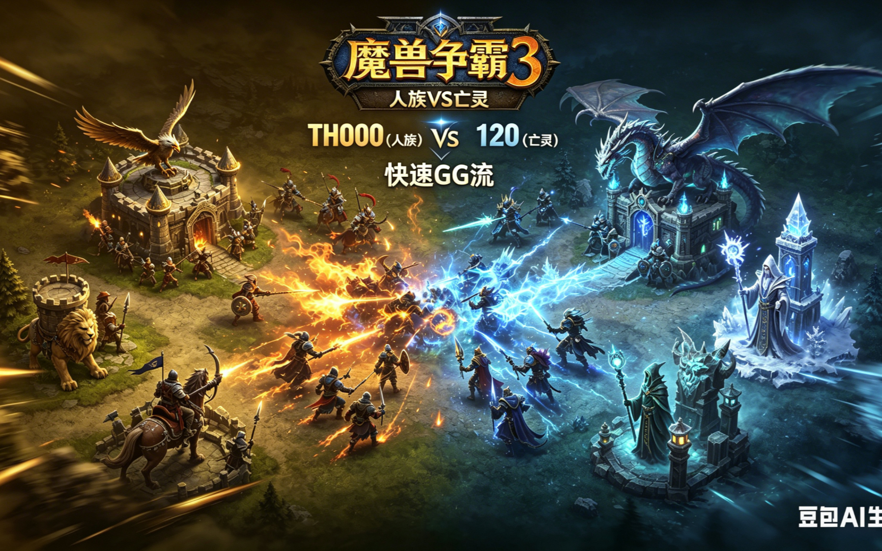 快速GG流 魔兽争霸xiaoy解说th000 120