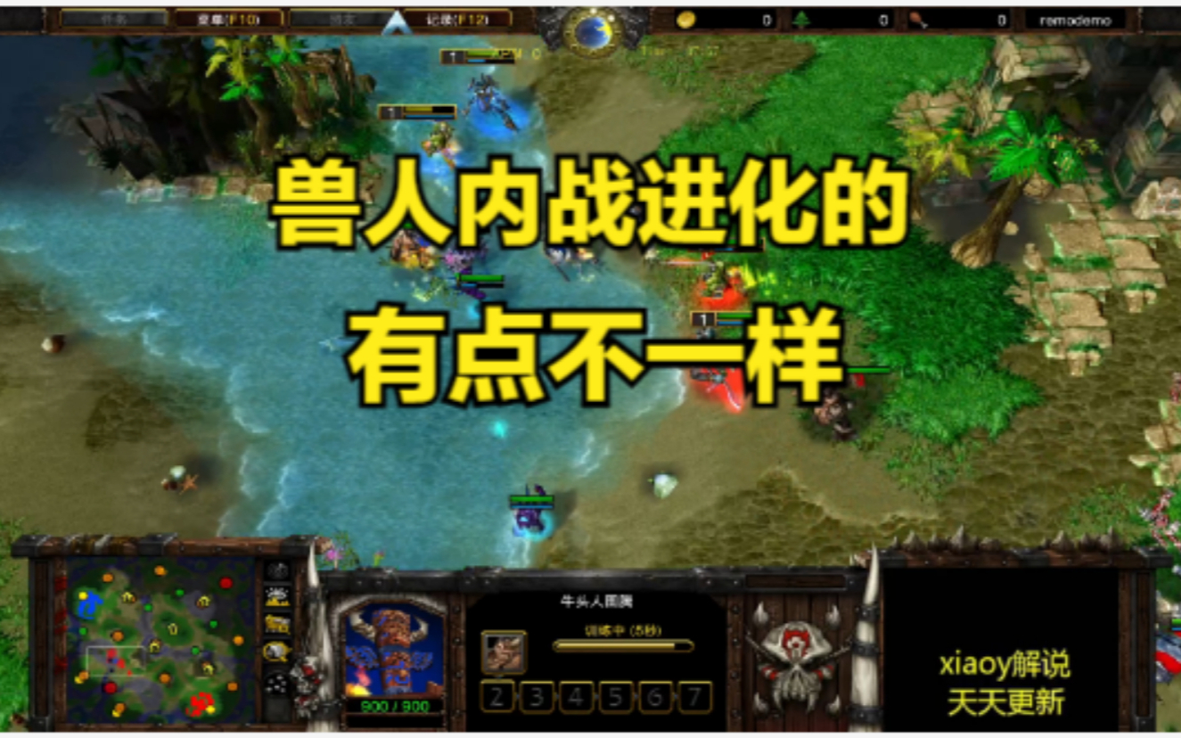 兽人内战进化的有点不一样 魔兽争霸xiaoy解说lyn focus