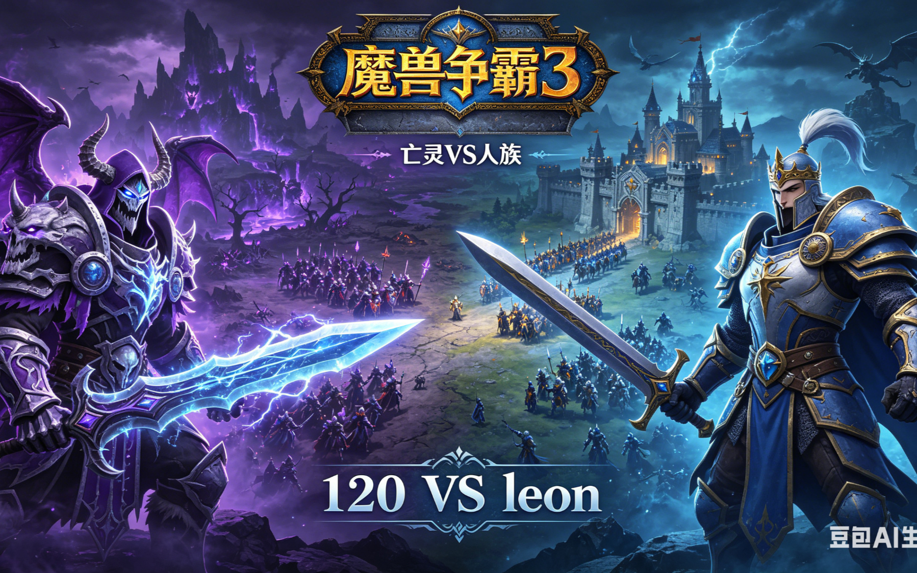 数学没过关 魔兽争霸xiaoy解说120 leon