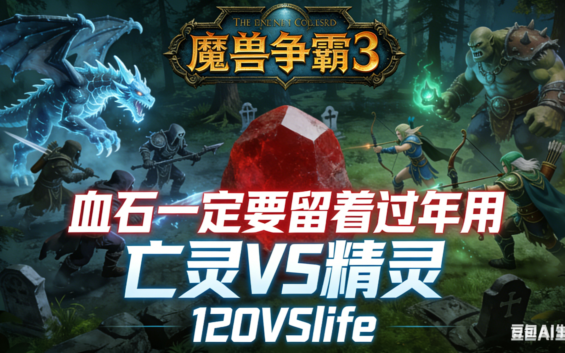 血石一定留着过年用 魔兽争霸xiaoy解说120 life