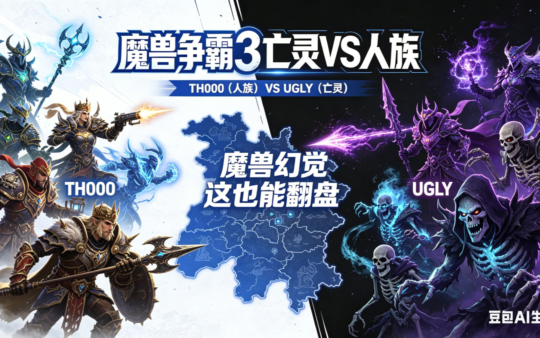 魔兽幻觉 这也能翻盘？魔兽争霸xiaoy解说th000 Ugly