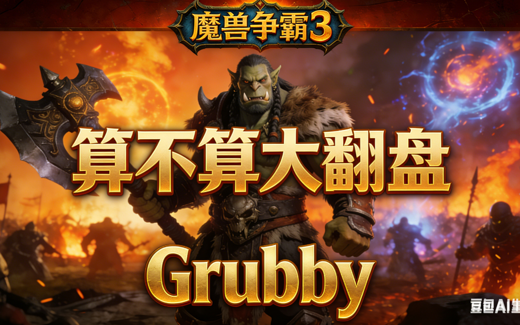 算不算大翻盘？魔兽争霸xiaoy解说grubby leon