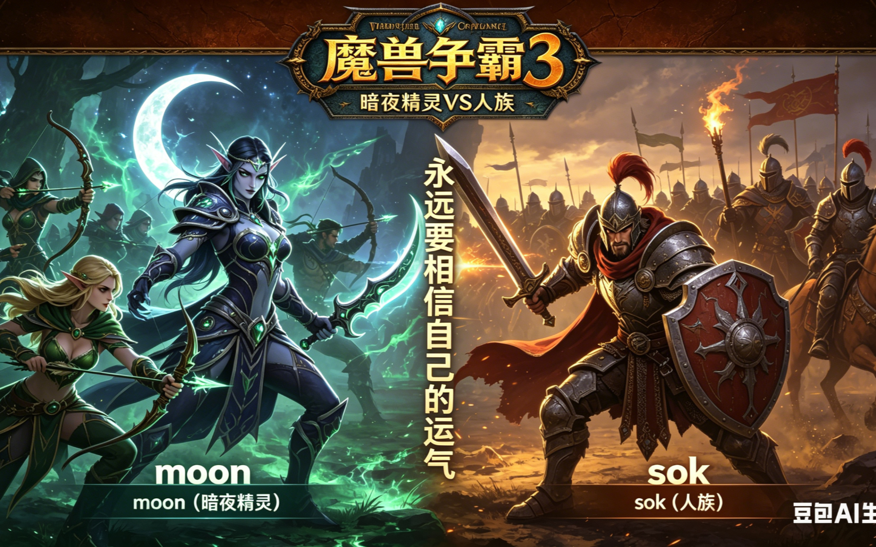 永远要相信自己的运气 魔兽争霸xiaoy解说moon sok