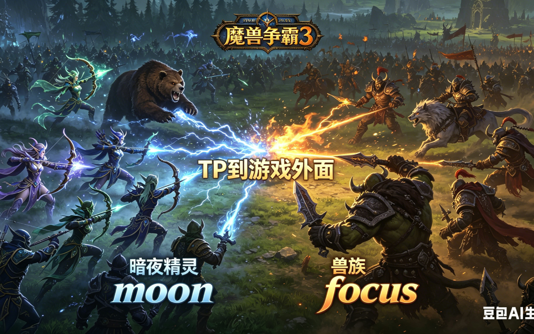 TP到游戏外面 魔兽争霸xiaoy解说moon focus