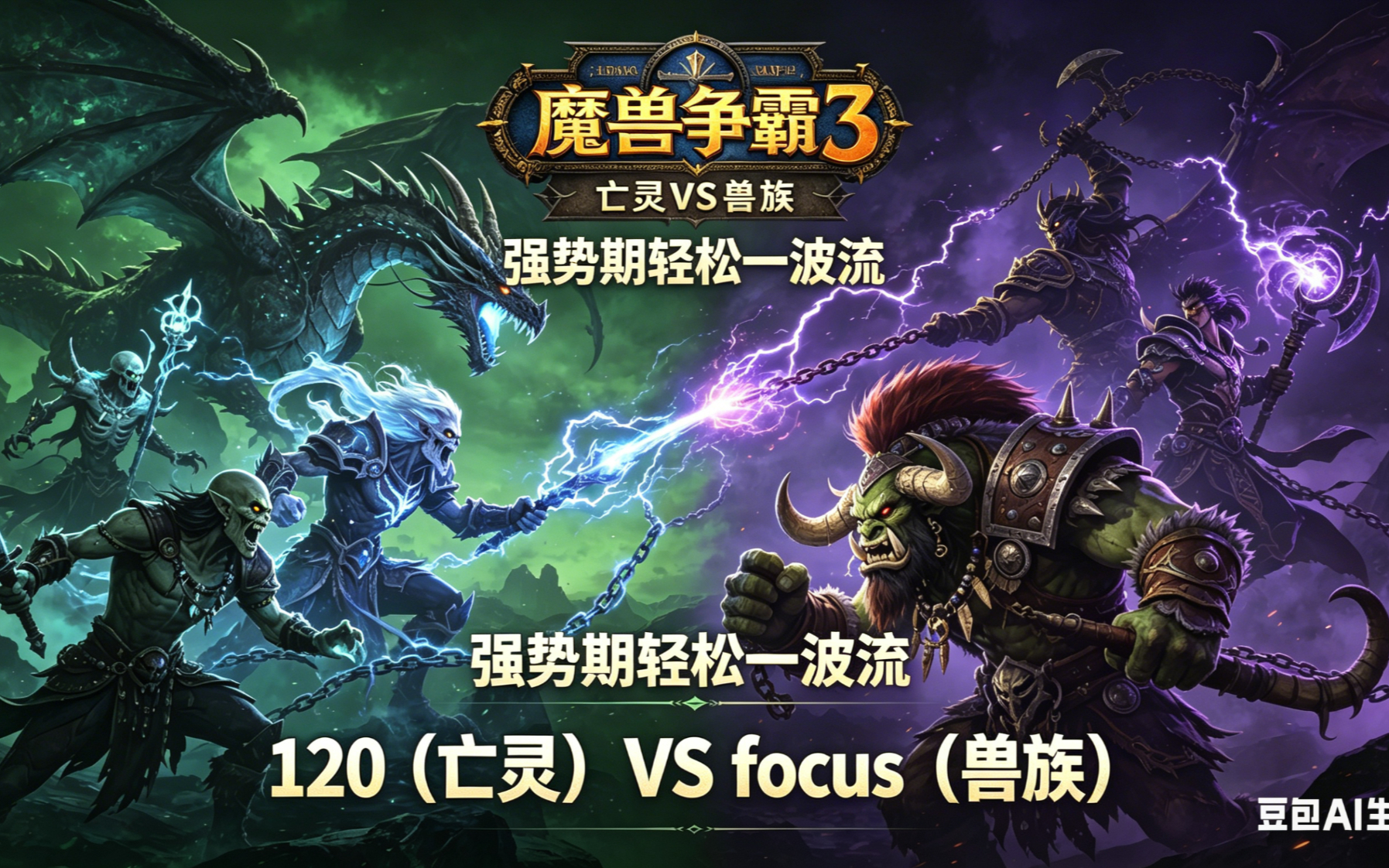 强势期就是轻松一波流 魔兽争霸xiaoy解说120 focus