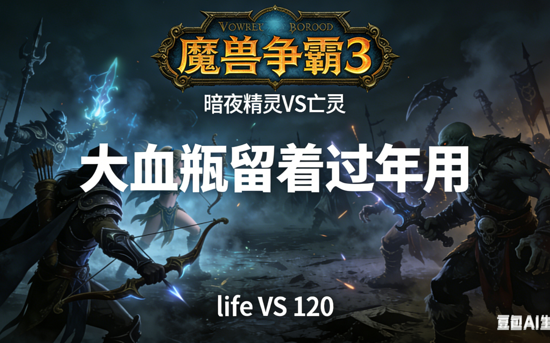 大血瓶留着过年用 魔兽争霸xiaoy解说120 life