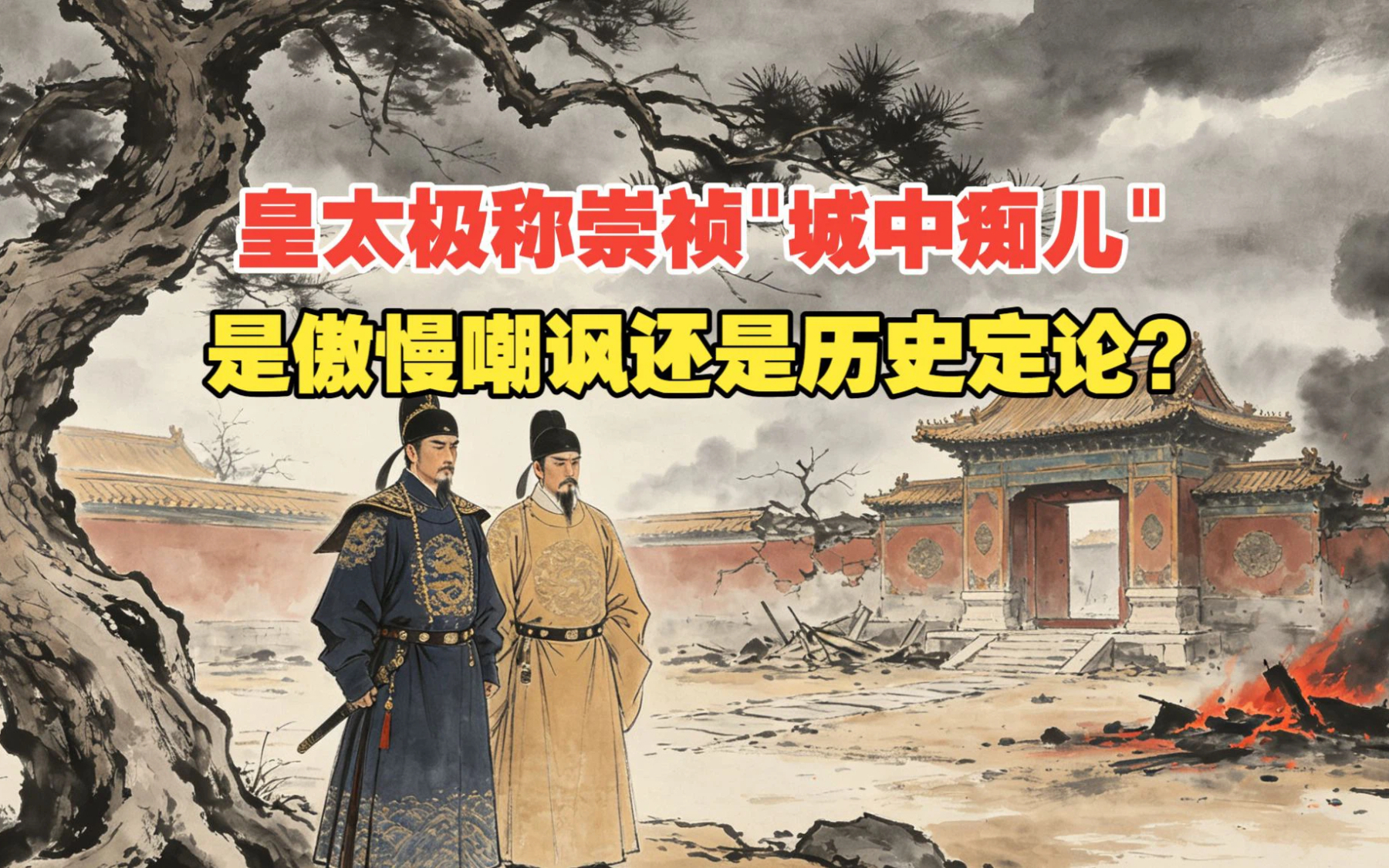 皇太极称崇祯城中痴儿，是傲慢嘲讽还是历史定论？