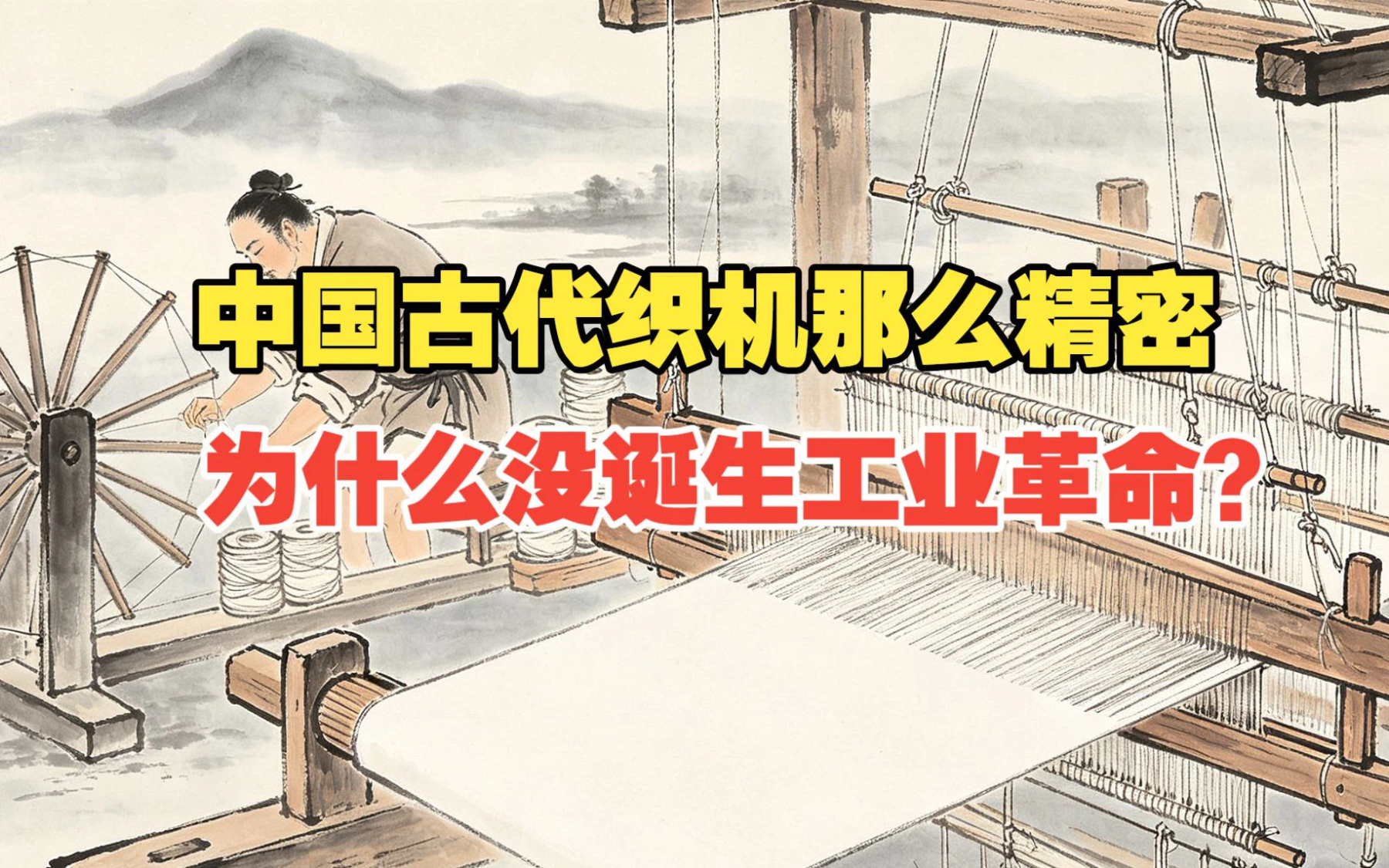 中国古代织机那么精密，为什么没诞生工业革命？