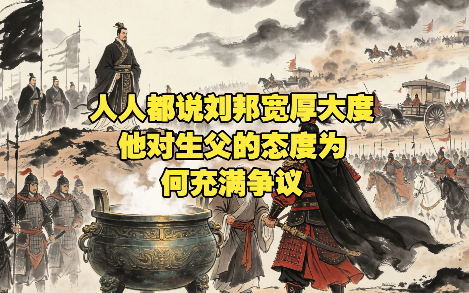 人人都说刘邦宽厚大度，危难之时，他对生父的态度为何充满争议？