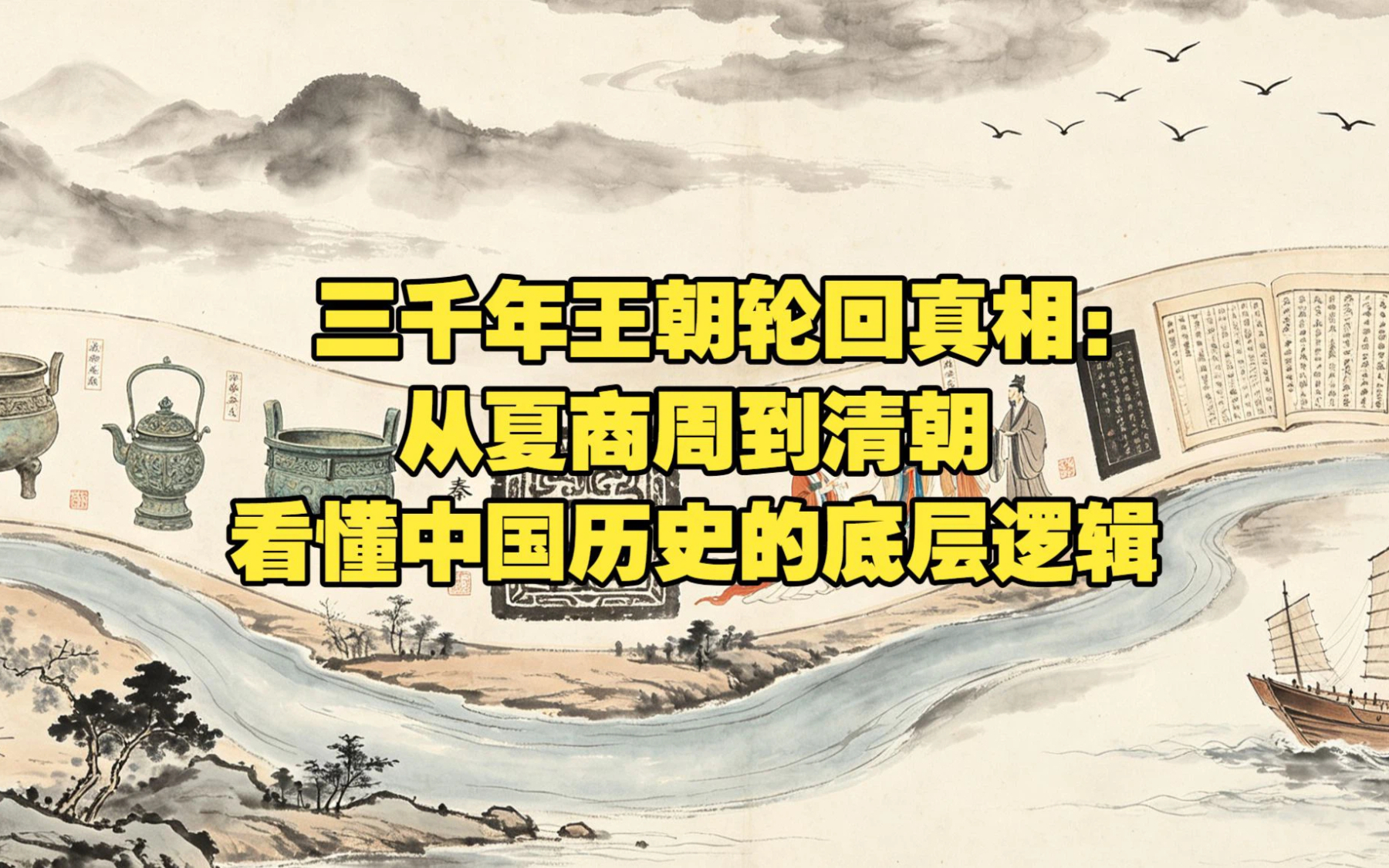 三千年王朝轮回真相：从夏商周到清朝，看懂中国历史的底层逻辑