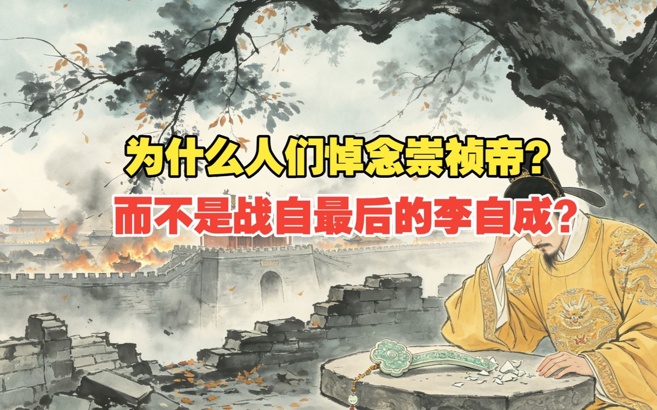 为什么今天人们悼念江山尽弃的崇祯帝，而不是战自最后的李自成？
