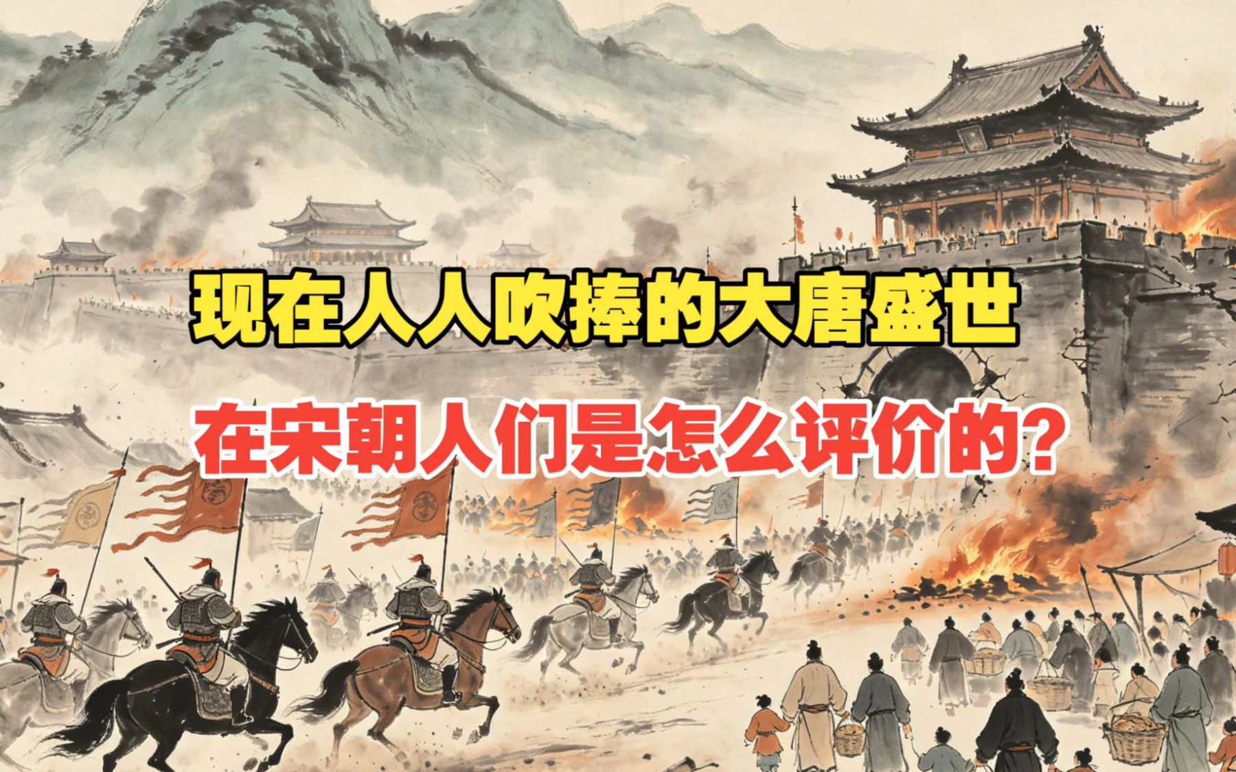 现在人人吹捧的大唐盛世，在宋朝人们是怎么评价的？